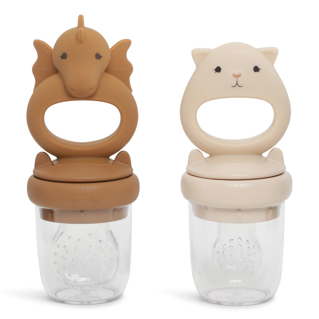 Baby Food Feeder Fruit Feeder Pacifier (2 Pack) with 3 Different