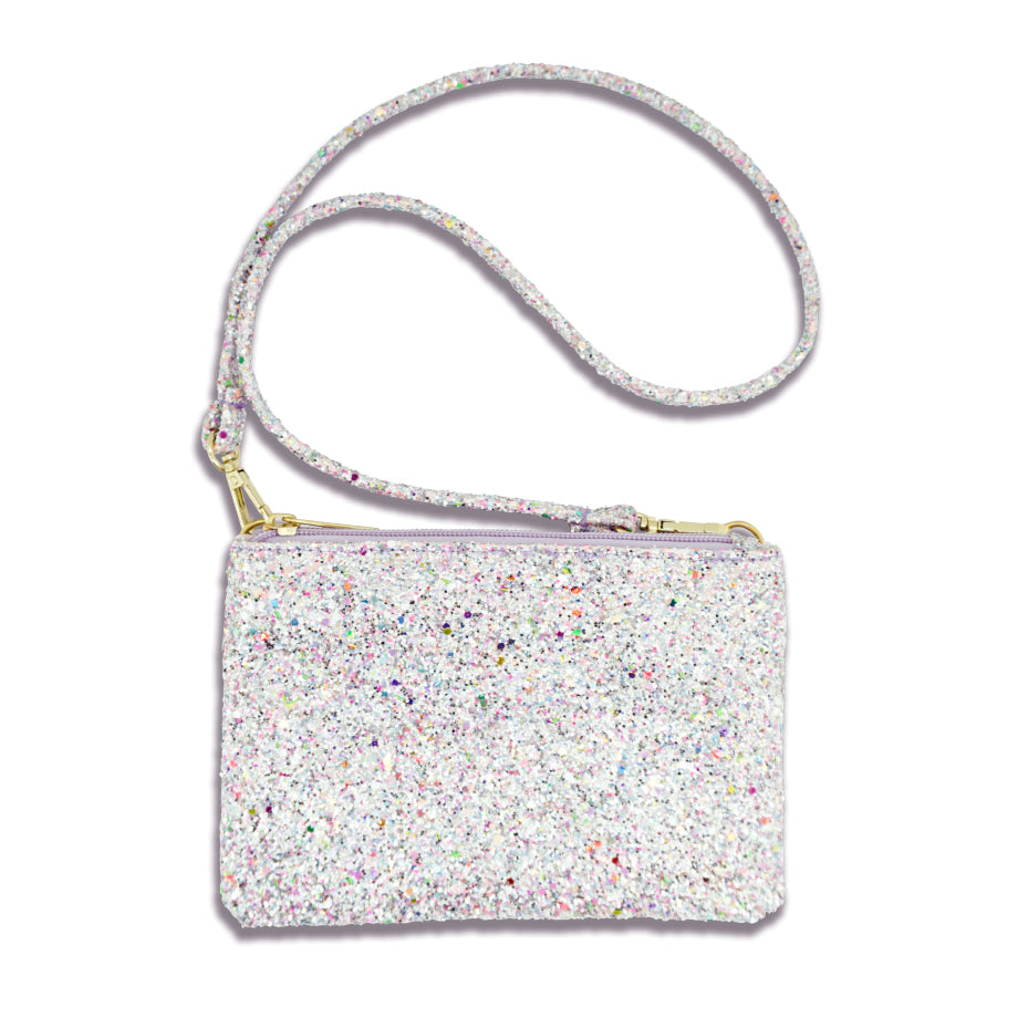 Glitter on sale pouch bag