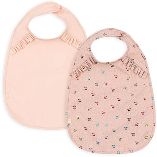 2-pack Dinner Bib With Frill (Rose)