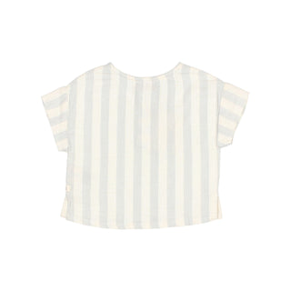 Stripes Shirt  Set (Sky Grey)