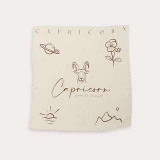 Zodiac Muslin Swaddle (Capricorn)