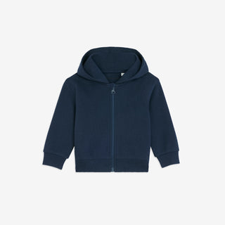 Organic Baby Zip Hoodie Samba (French Navy)