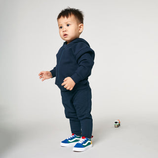 Organic Baby Zip Hoodie Samba (French Navy)