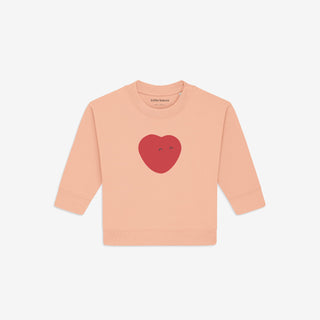 Organic Baby Crewneck Tommy Big Heart (Fraiche Peche)