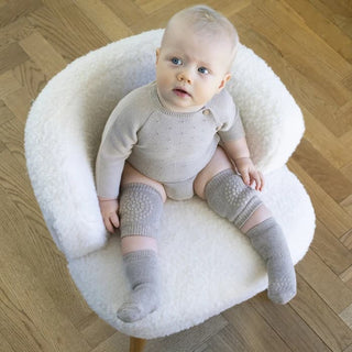 Crawling Knee Pads Organic Cotton (Sand)