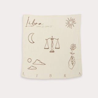 Zodiac Muslin Swaddle (Libra)