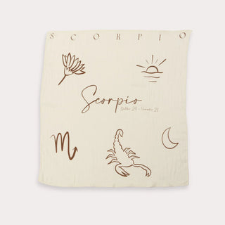 Zodiac Muslin Swaddle (Scorpio)