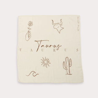 Zodiac Muslin Swaddle (Taurus)