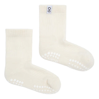 Non-slip Sports Socks Organic Cotton (White)