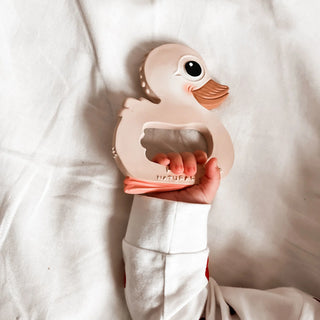 Kawan Duck Teether in Natural Rubber