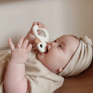 Kawan Duck Teether in Natural Rubber