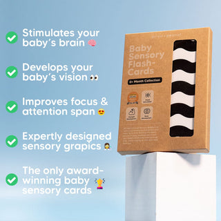 0+ Month Baby Sensory Flashcards