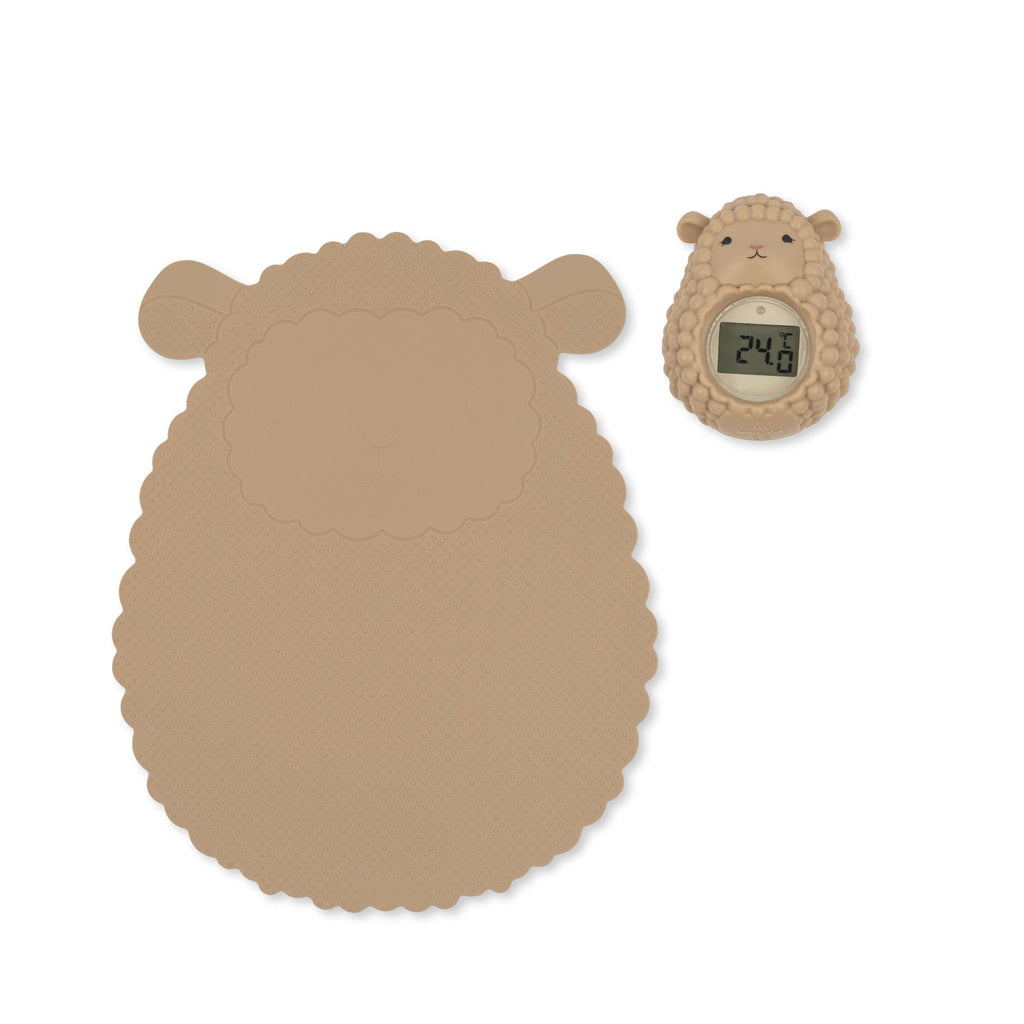 Silicone Sheep Bath Mat & Thermometer - WARM CLAY –