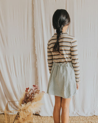 Box Pleat Skirt (Eucalyptus)