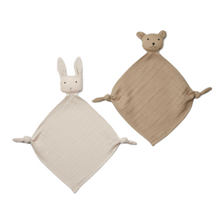 Yoko Mini Cuddle Cloth 2-Pack (Sandy/Stone Beige)