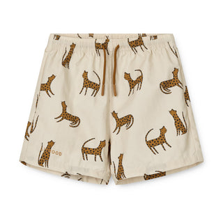 Duke Printed Swim Shorts (Leopard/Sandy)