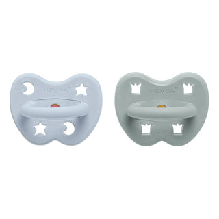 Pacifier 2-pack 3-36 months Orthodontic (Cottage Blue & Gorgeous Grey)