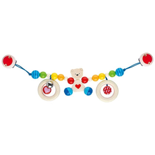 Pram chain with clips (Heart Bear)