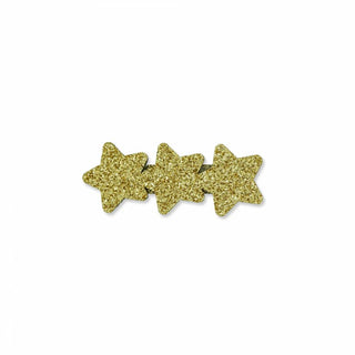 Triple Glitter Star Clip