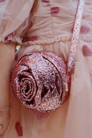 Rose Glitter Bag