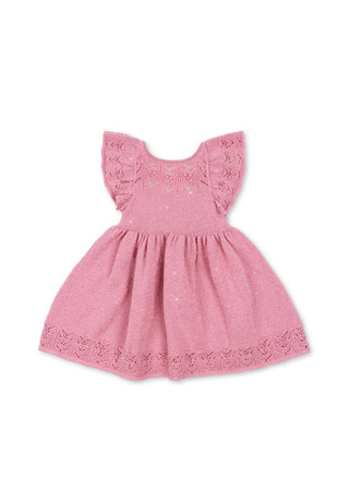 Cabby Knit Dress (Powder Pink)