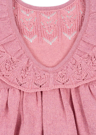 Cabby Knit Dress (Powder Pink)