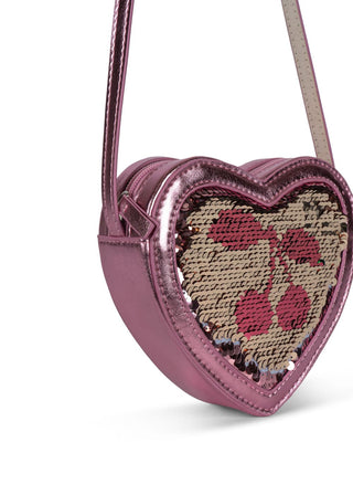 Tut Heart Sequin Bag (Rose)