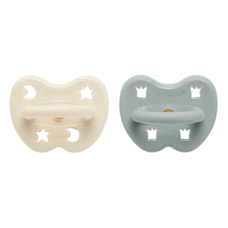 Pacifier 2-pack 3-36 months Orthodontic (Milky White & Gorgeous Grey)