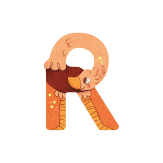 Wooden letter 'R'