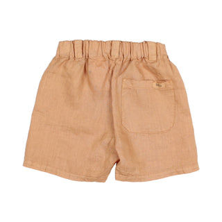 Linen Bermuda Shorts (Caramel)