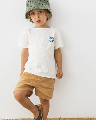 Linen Bermuda Shorts (Caramel)