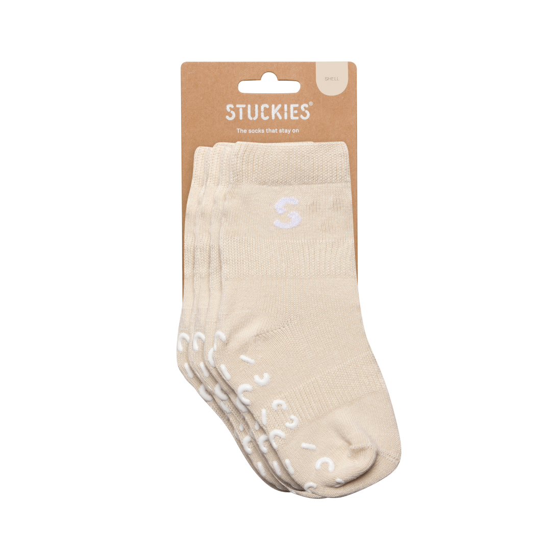 3-Pack Anti-Slip Socks (Shell)